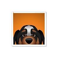 Smokey Tennessee Volunteers 12" x 12" Minimalist Mascot Square Poster Print