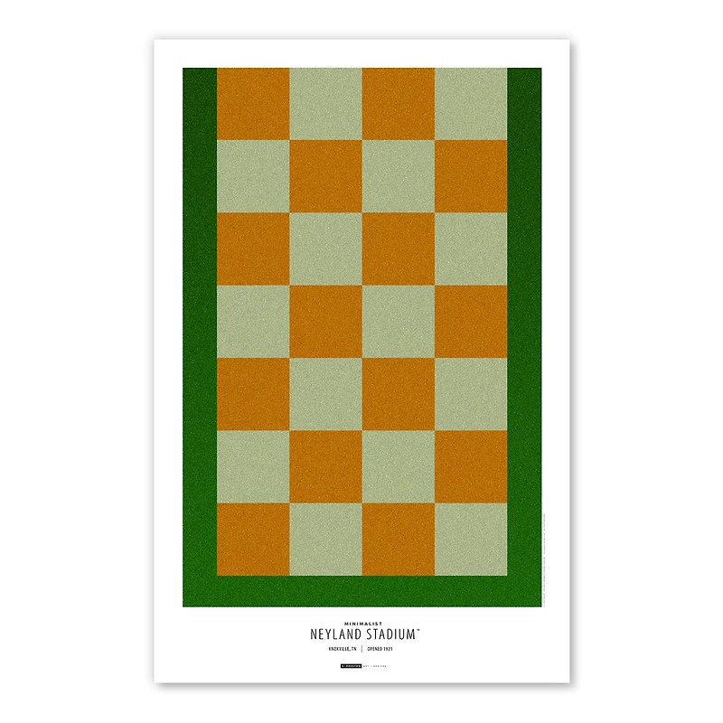 Tennessee Volunteers 11" x 17" Minimalist Stadium Poster Print