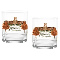 Tennessee Volunteers 16oz. Laura Wilcox University Hall Two-Piece Rocks Glass Set
