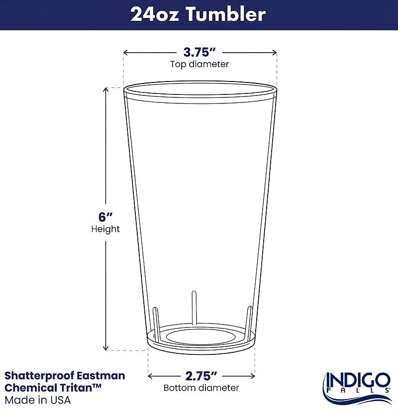 Ensemble de deux gobelets isothermes Tennessee Volunteers de 710 ml (24 oz) en Tritan