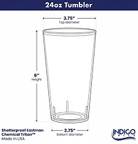 Ensemble de deux gobelets isothermes Tennessee Volunteers de 710 ml (24 oz) en Tritan