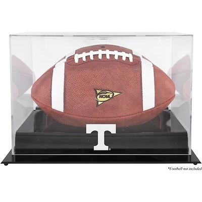 Tennessee Volunteers Black Base Team Logo Football Display Case with Mirror Back