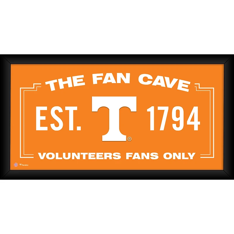 Tennessee Volunteers Framed 10" x 20" Fan Cave Collage
