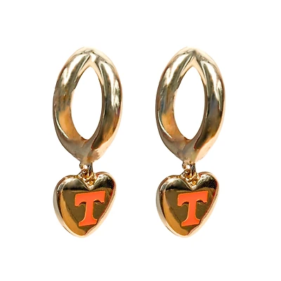 Boucles d'oreilles créoles Hibiscus des Tennessee Volunteers
