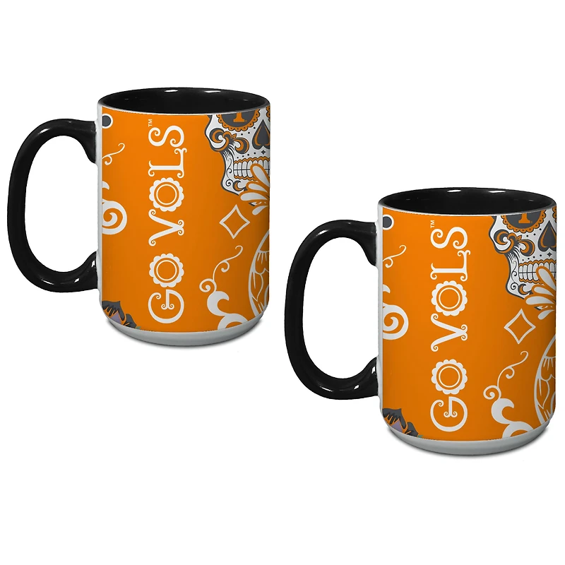 Tennessee Volunteers Two-Pack Dia De Los Muertos Mug Set