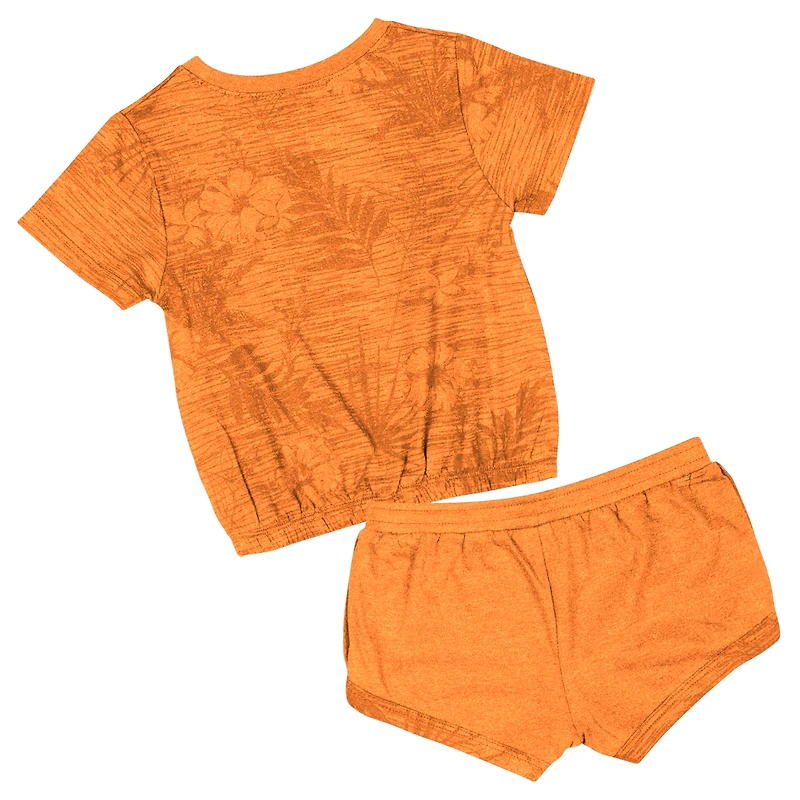 Ensemble t-shirt et short orange Tennessee Volunteers Fern pour tout-petits Colosseum