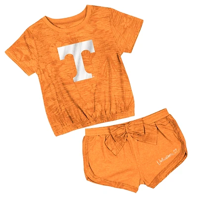 Ensemble t-shirt et short orange Tennessee Volunteers Fern pour tout-petits Colosseum