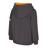 Sweat à capuche en polaire gros logo pour tout-petits Colosseum Charcoal Tennessee Volunteers