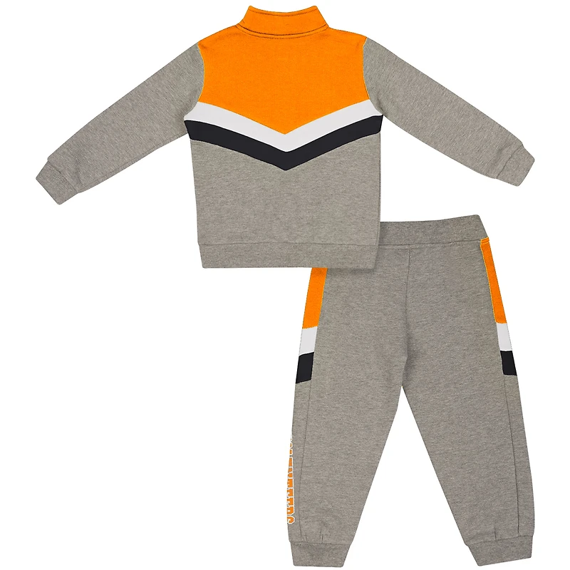 Toddler Colosseum  Heather Gray Tennessee Volunteers Clarence Fleece Quarter-Zip Sweatshirt & Sweatpants Set