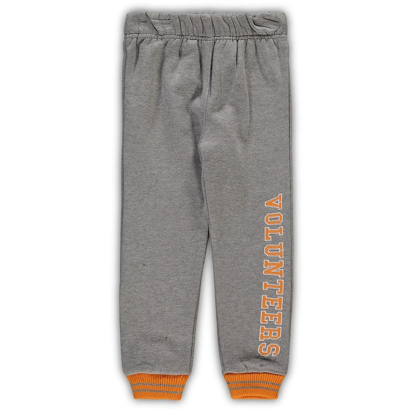 Ensemble sweat à capuche et pantalon de survêtement Tennessee Volunteers Orange/Heathered Grey pour tout-petits
