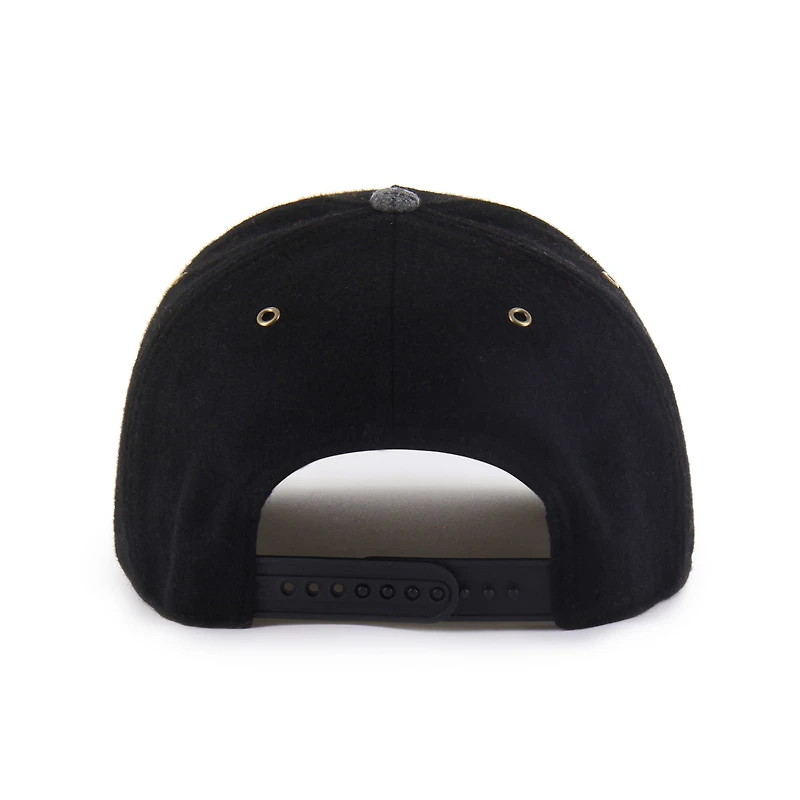 Unisex '47 Black Tennessee Volunteers Windowpane Plaid Collection Hitch Adjustable Hat