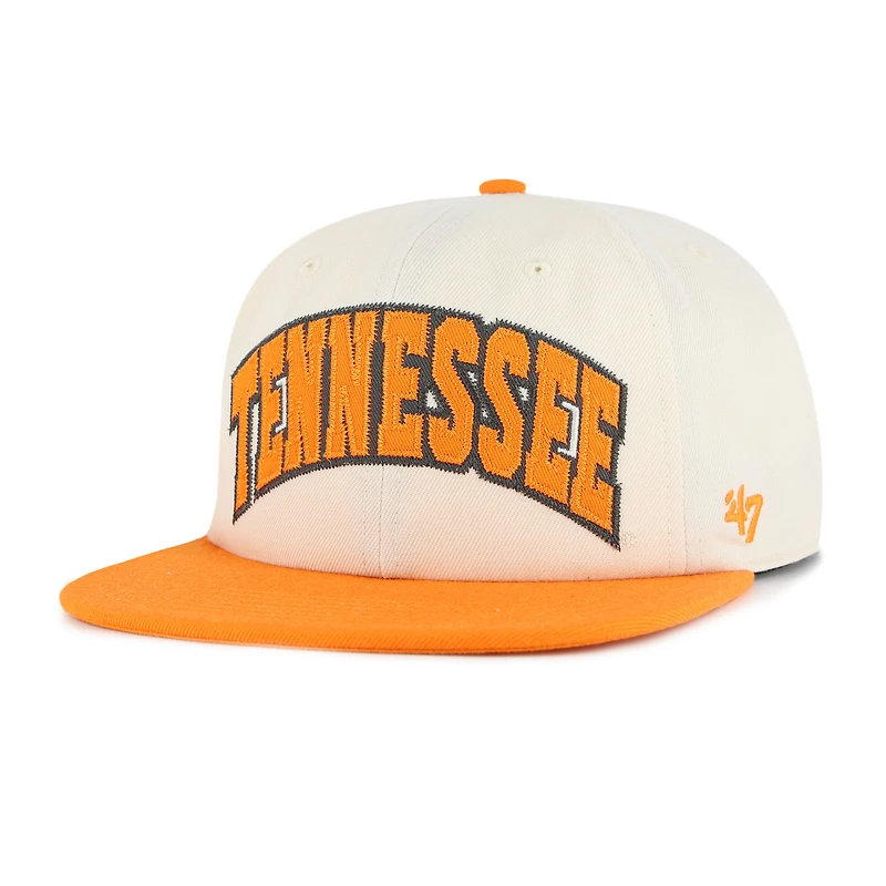 Unisex '47  Natural Tennessee Volunteers Crossover Off Hand Captain Adjustable Hat