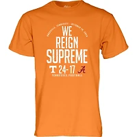 Unisex Blue 84 Tennessee Orange Volunteers vs. Alabama Crimson Tide 2024 Score T-Shirt