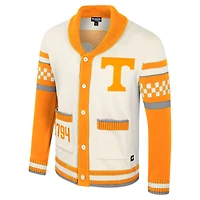 Unisex Colosseum Cream Tennessee Volunteers Wild Collective Button-Up Jacquard Sweater
