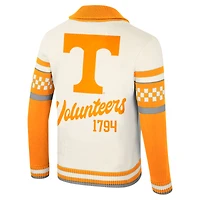 Unisex Colosseum Cream Tennessee Volunteers Wild Collective Button-Up Jacquard Sweater