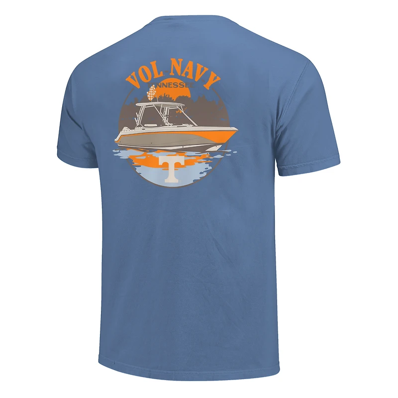 Unisex Image One  Blue Tennessee Volunteers Hyper Local Navy Boat T-Shirt