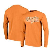 T-shirt unisexe à manches longues Tennessee Volunteers orange et guirlande lumineuse, couleur confort
