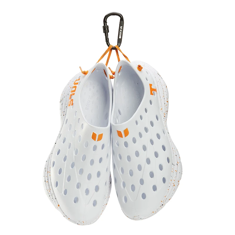 Unisex Kane Footwear White Tennessee Volunteers Speckle Recovery Shoes