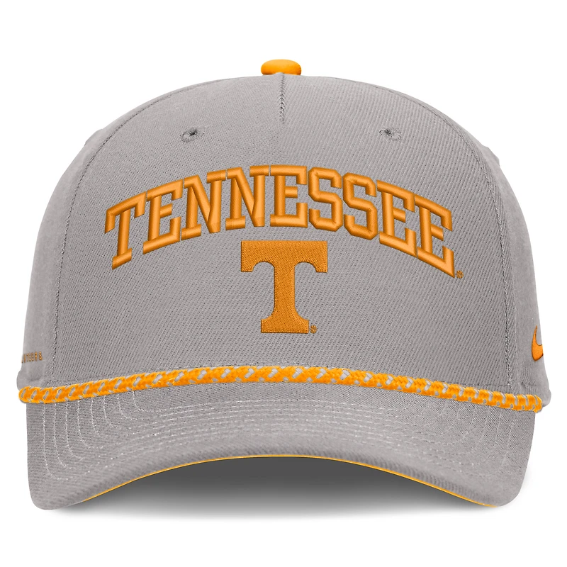 Unisex Nike Gray Tennessee Volunteers Primetime Rise Rope Adjustable Hat