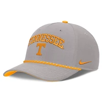 Casquette unisexe Nike grise Tennessee Volunteers Primetime Rise Rope ajustable
