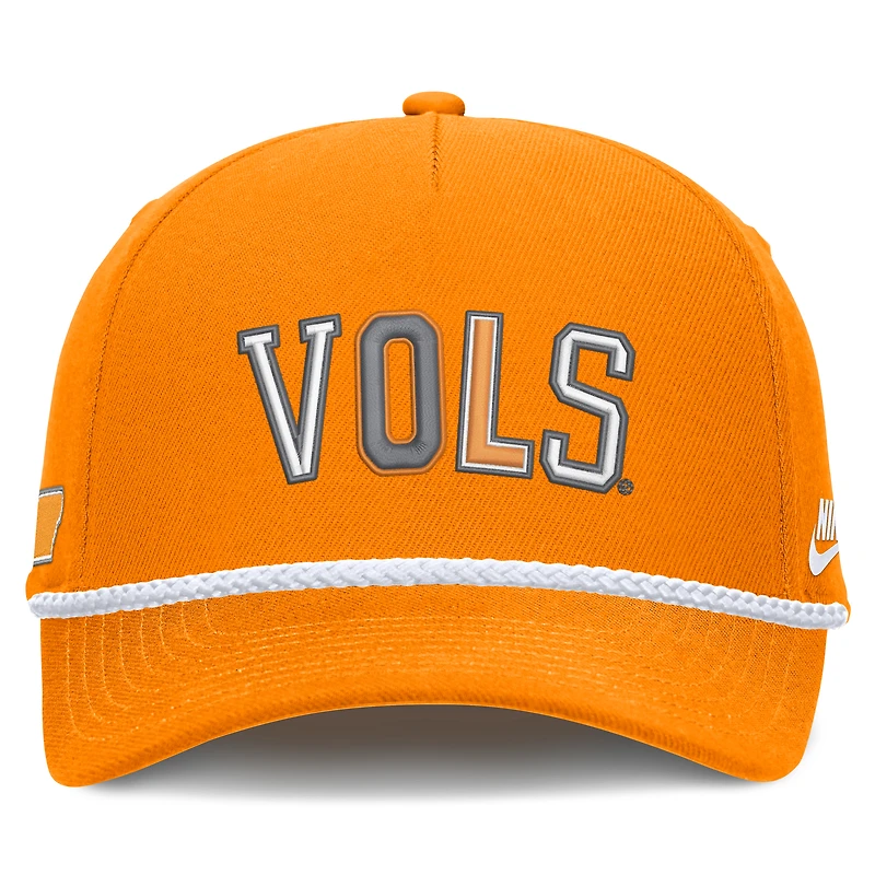 Casquette unisexe Nike Tennessee Orange Tennessee Volunteers 2026 Basketball Refresh 5-Panel Rope Rise