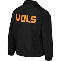 Unisex The Wild Collective Black Tennessee Volunteers Coaches Full-Snap Jacket