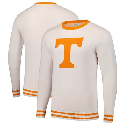 Unisex Uscape Apparel White Tennessee Volunteers Renew Knit Vintage Pullover Sweater