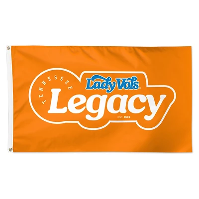 Drapeau de luxe WinCraft Tennessee Volunteers 3' x 5' à une face Lady Vols Legacy