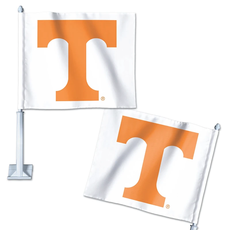 Drapeau de voiture double face de l'équipe des Tennessee Volunteers de WinCraft