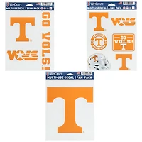 Lot de trois autocollants pour ventilateurs WinCraft Tennessee Volunteers