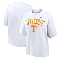 T-shirt Nike blanc Tennessee Volunteers Campus Bold Boxy pour femme