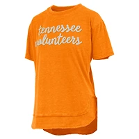 Women's Pressbox  Orange Tennessee Volunteers Poncho T-Shirt