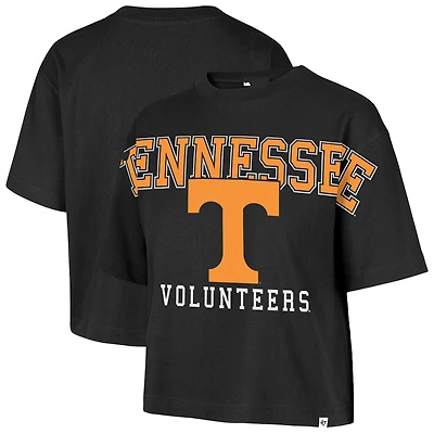 Women's '47 Black Tennessee Volunteers Outreach City Relaxed Cropped T-Shirt
