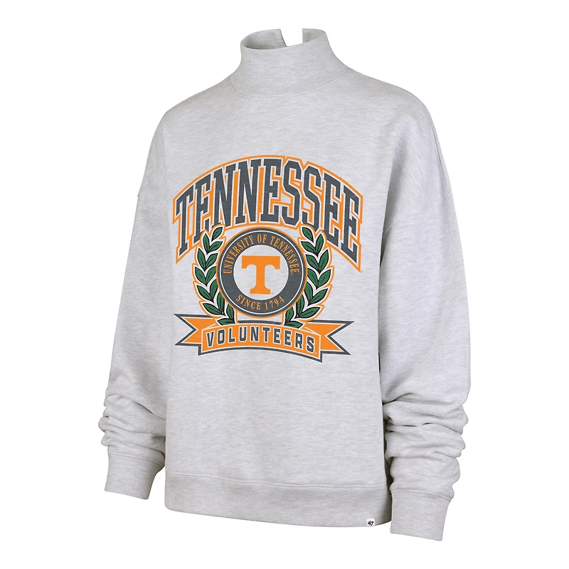Women's '47 Gray Tennessee Volunteers Laurel Arch Mock Neck Sweatshirt