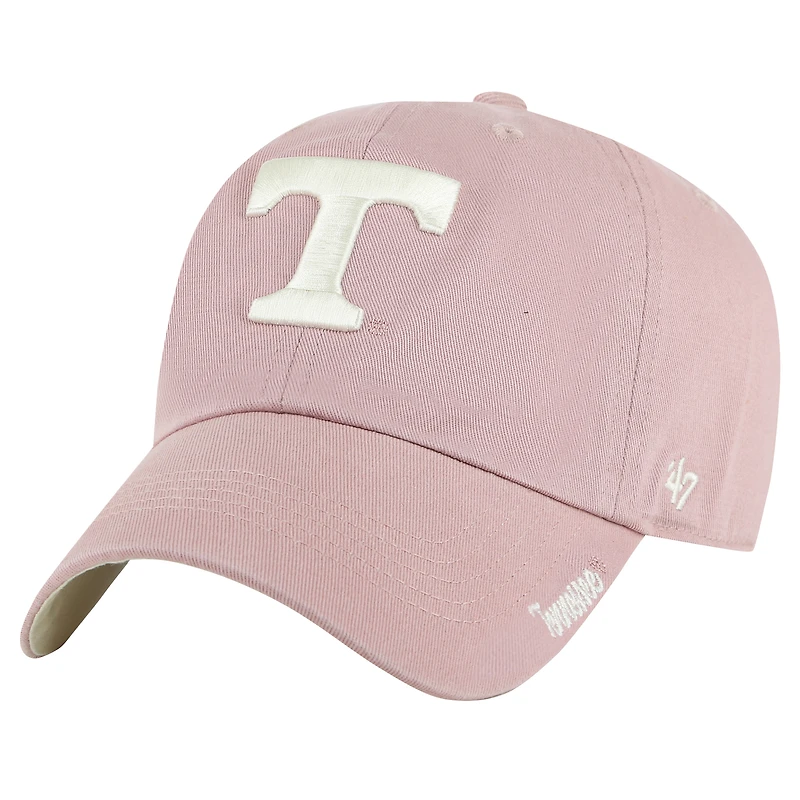 Casquette ajustable rose clair pour femme « 47 Tennessee Volunteers Dusty Miata Clean Up