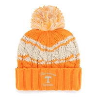 Bonnet Emma en tricot à revers et pompon pour femme, modèle orange du Tennessee 1947, Tennessee Volunteers