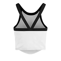 Women's '47 White Tennessee Volunteers Energize Sporty Cropped Racerback Tank Top