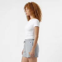 Short Champion gris Tennessee Volunteers Powerblend à taille élastique pour femme