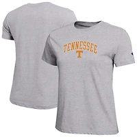 T-shirt féminin Heather Gray Tennessee Volunteers avec logo arqué