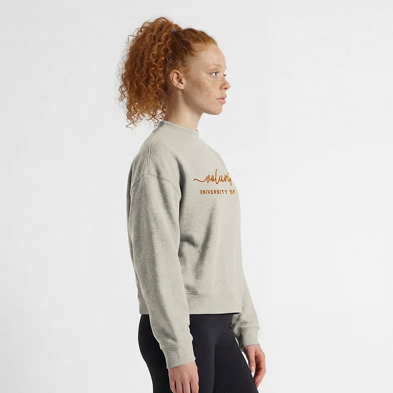 Women's Champion  Heather Gray Tennessee Volunteers Triumph Mock Neck Sweatshirt