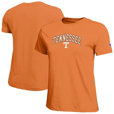Women's Champion  White Tennessee Volunteers Arched Over Logo T-Shirt