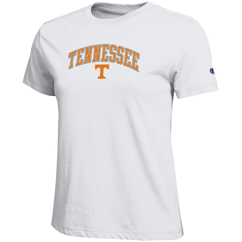 Women's Champion  White Tennessee Volunteers Arched Over Logo T-Shirt