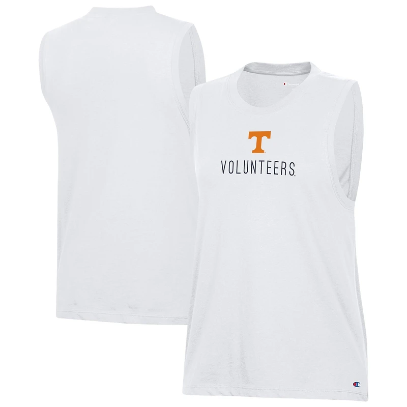 Women's Champion White Tennessee Volunteers Lifestyle Tank Top