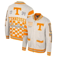 Pull zippé en jacquard pour femme Colosseum Cream Tennessee Volunteers