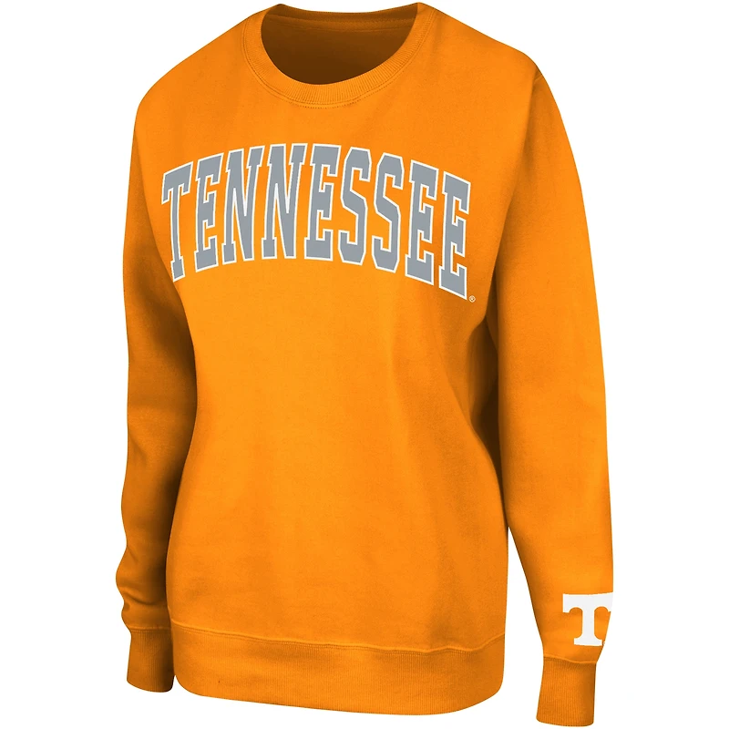 Women's Colosseum Tennessee Orange Volunteers Campanile Pullover Sweatshirt