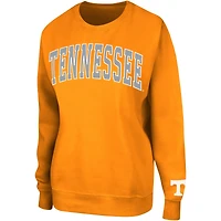 Women's Colosseum Tennessee Orange Volunteers Campanile Pullover Sweatshirt