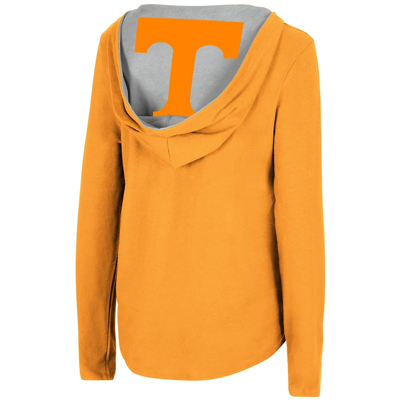 Colosseum Tennessee Volunteers Catalina Sweat à capuche T-shirt manches longues pour femme