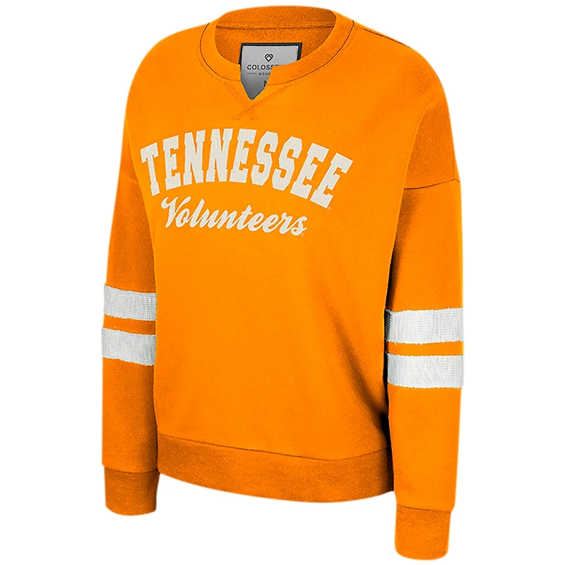 Colosseum Tennessee Orange Volunteers Perfect Date Pull à col cranté pour femme