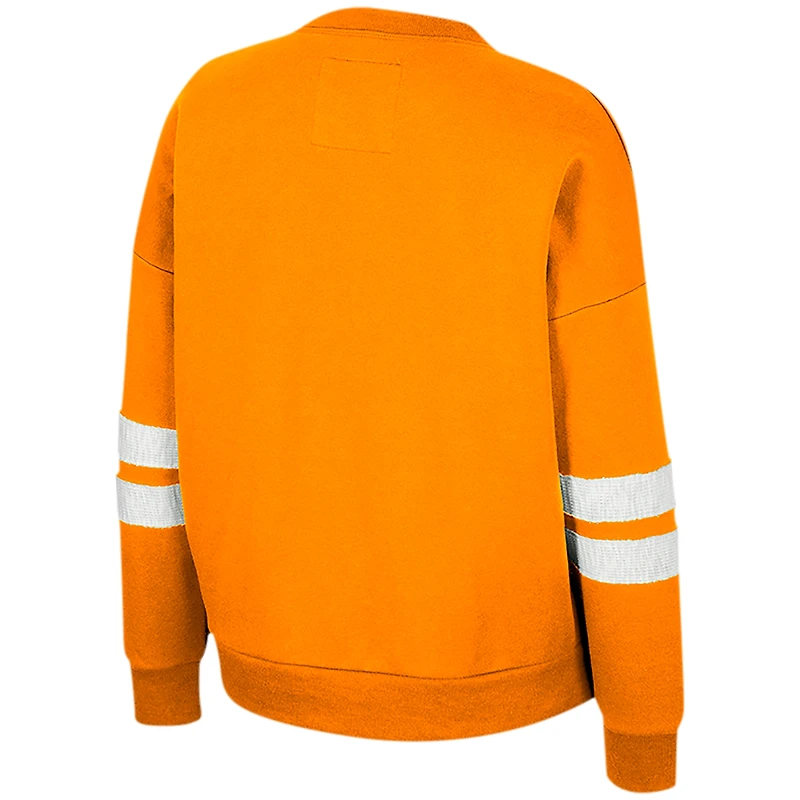 Colosseum Tennessee Orange Volunteers Perfect Date Pull à col cranté pour femme