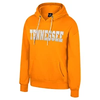 Sweat à capuche cordon de serrage avec strass réfléchissants pour femme Colosseum Tennessee Orange Volunteers